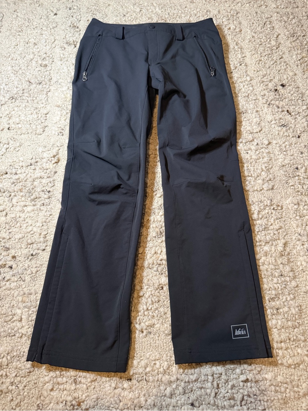 REI Black Softshell Outdoor Pants